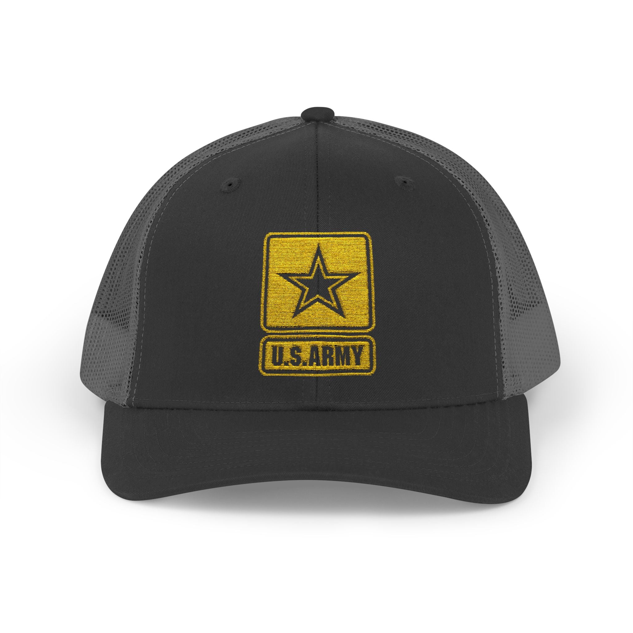 US Army Snapback Trucker Cap with Thin Red Line Design, Ideal for First Responders, Supportive Gifts, Memorials, Everyday Wear