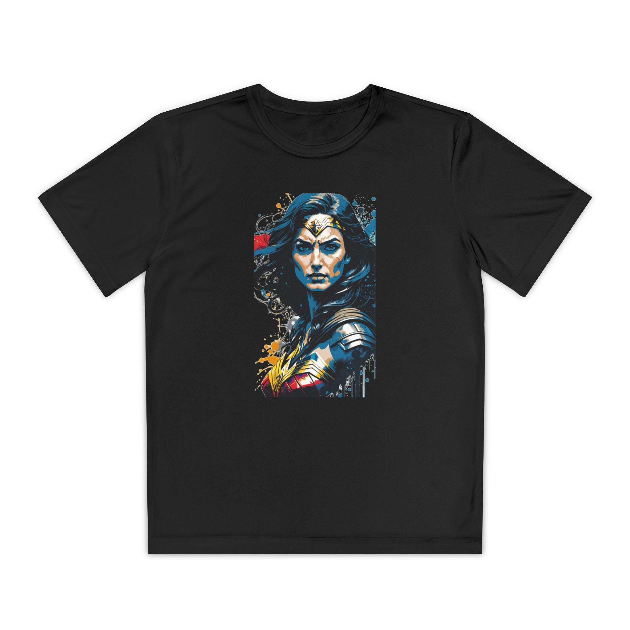Superhero Youth T-Shirt Sports Graphic Tee, Cool Athletic Shirt for Kids