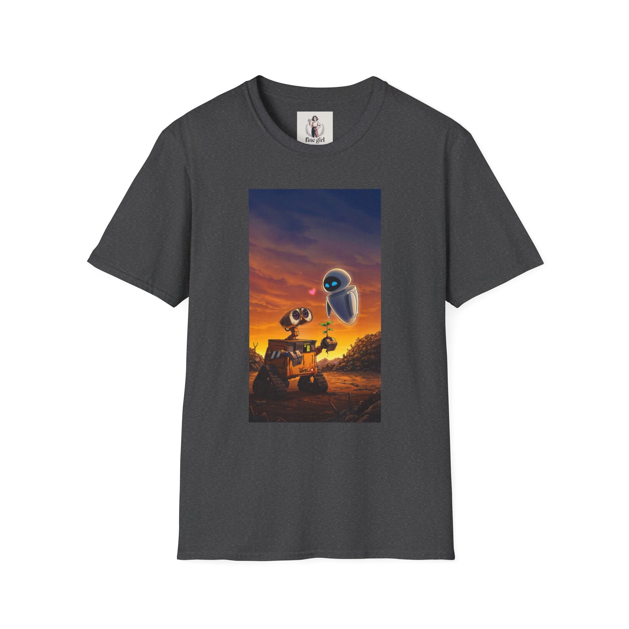 Wall-E Pixar Animation Unisex T-Shirt, Walt Disney Tee, Movie Lover Gift, Graphic Novelty Shirt, Cartoon Character Apparel