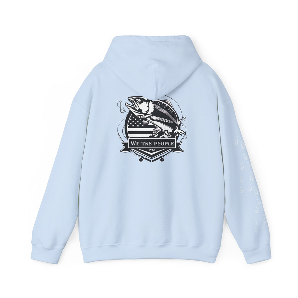 Fishing Patriotic Hoodie | Fishing Flag Hoodie, American Fishing Sweatshirt