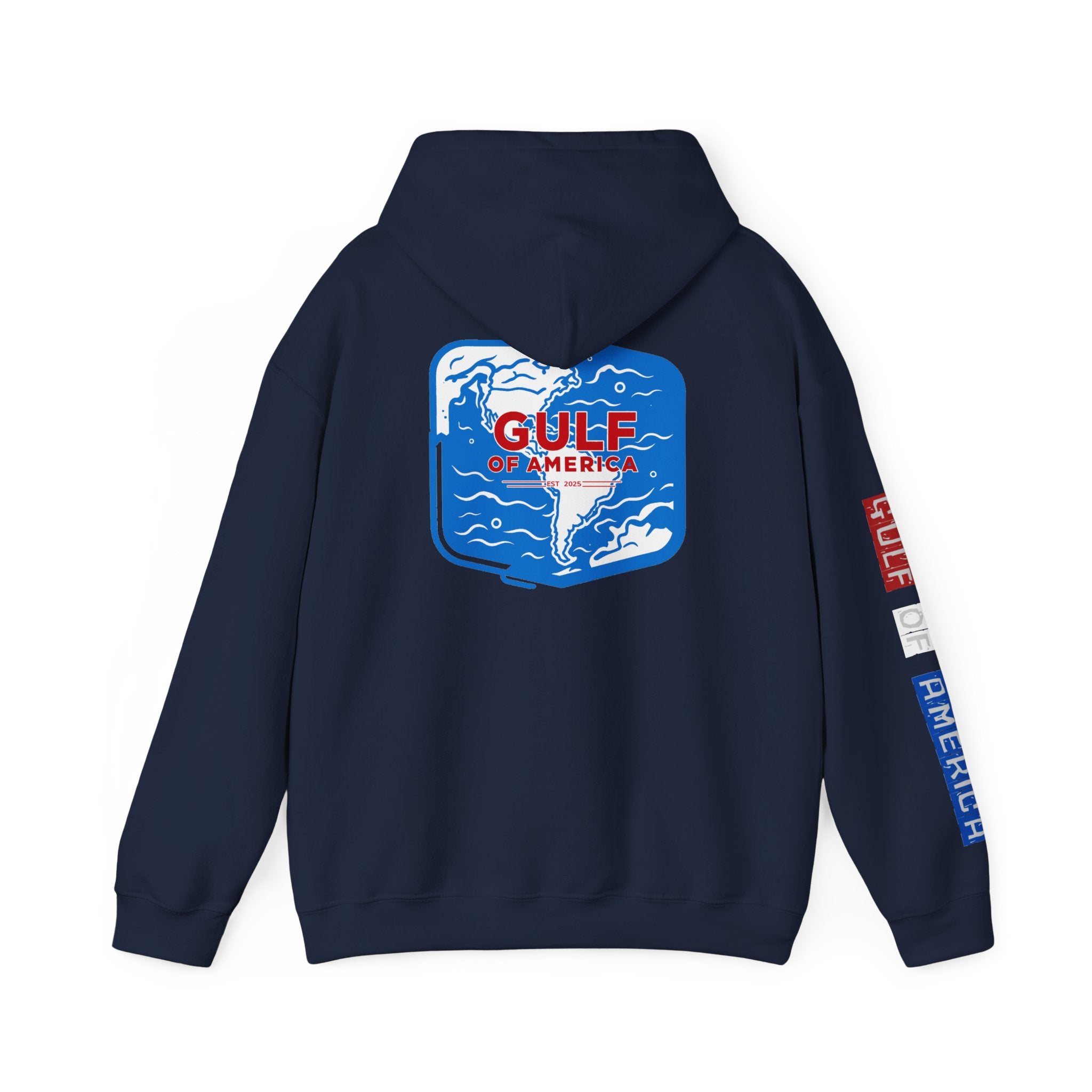 Gulf Of America Patriotic Hoodie, USA Patriotism Sweatshirt, American Flag Pullover, Independence Day Apparel, Fourth of July Gift