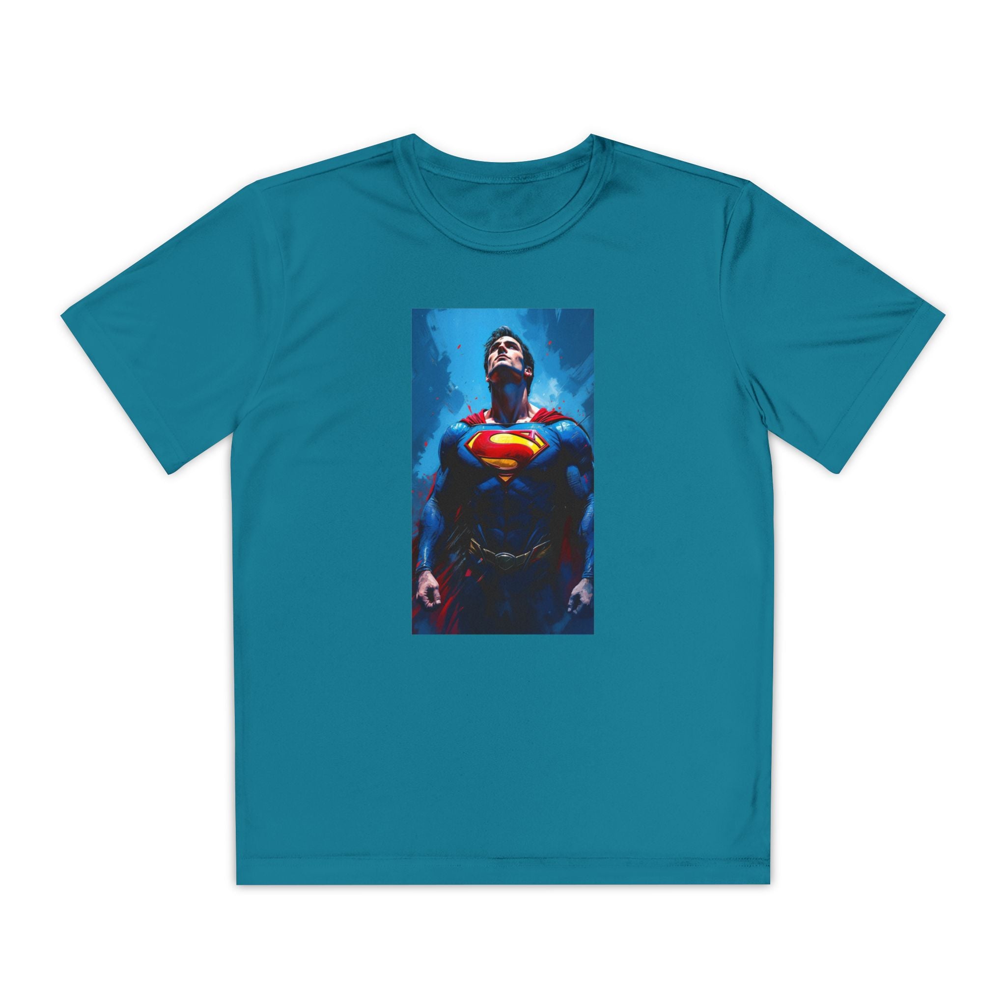 Superman Superhero Marvel T-Shirt, Youth Competitor Tee,  Kids Comic Book Hero Top, Children's Graphic Tee, Youth Super Power T-Shirt