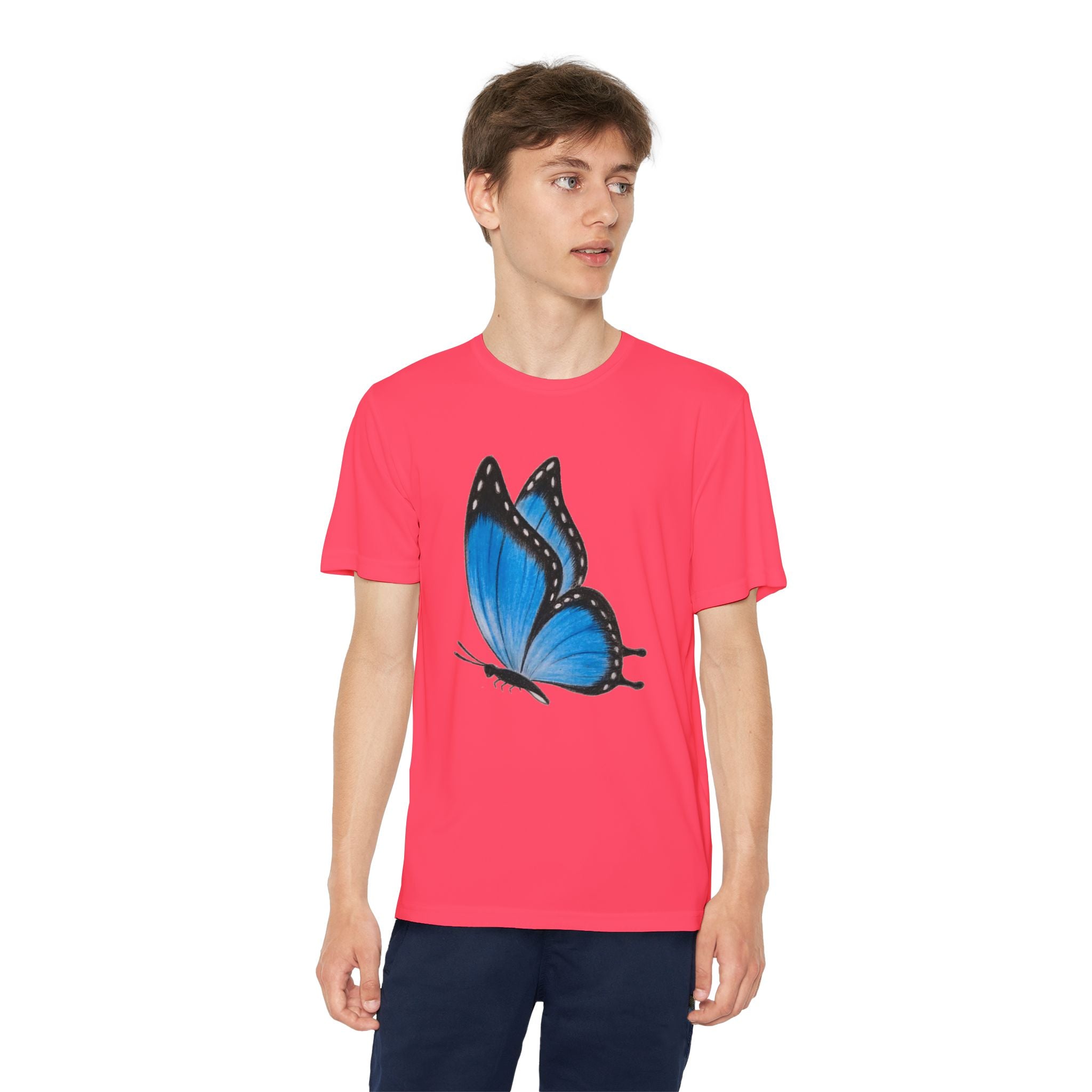 Butterffy Youth T-Shirt Sports Graphic Tee, Cool Athletic Shirt for Kids, Perfect for Sports Events, Team Spirit