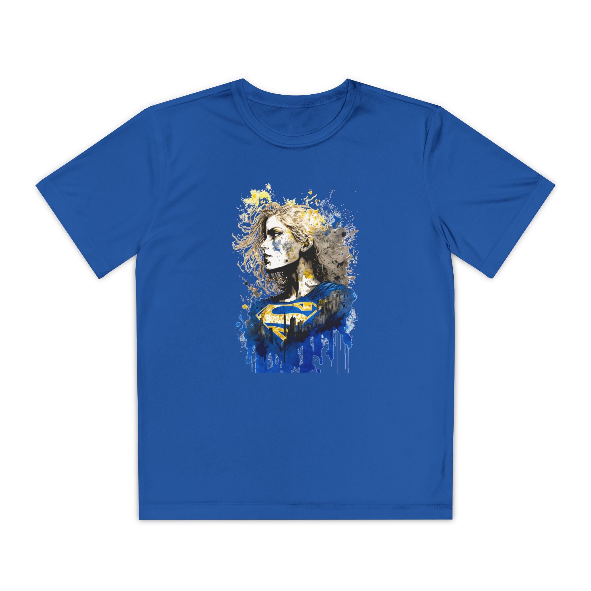 Superhero Youth T-Shirt Sports Graphic Tee, Cool Athletic Shirt for Kids