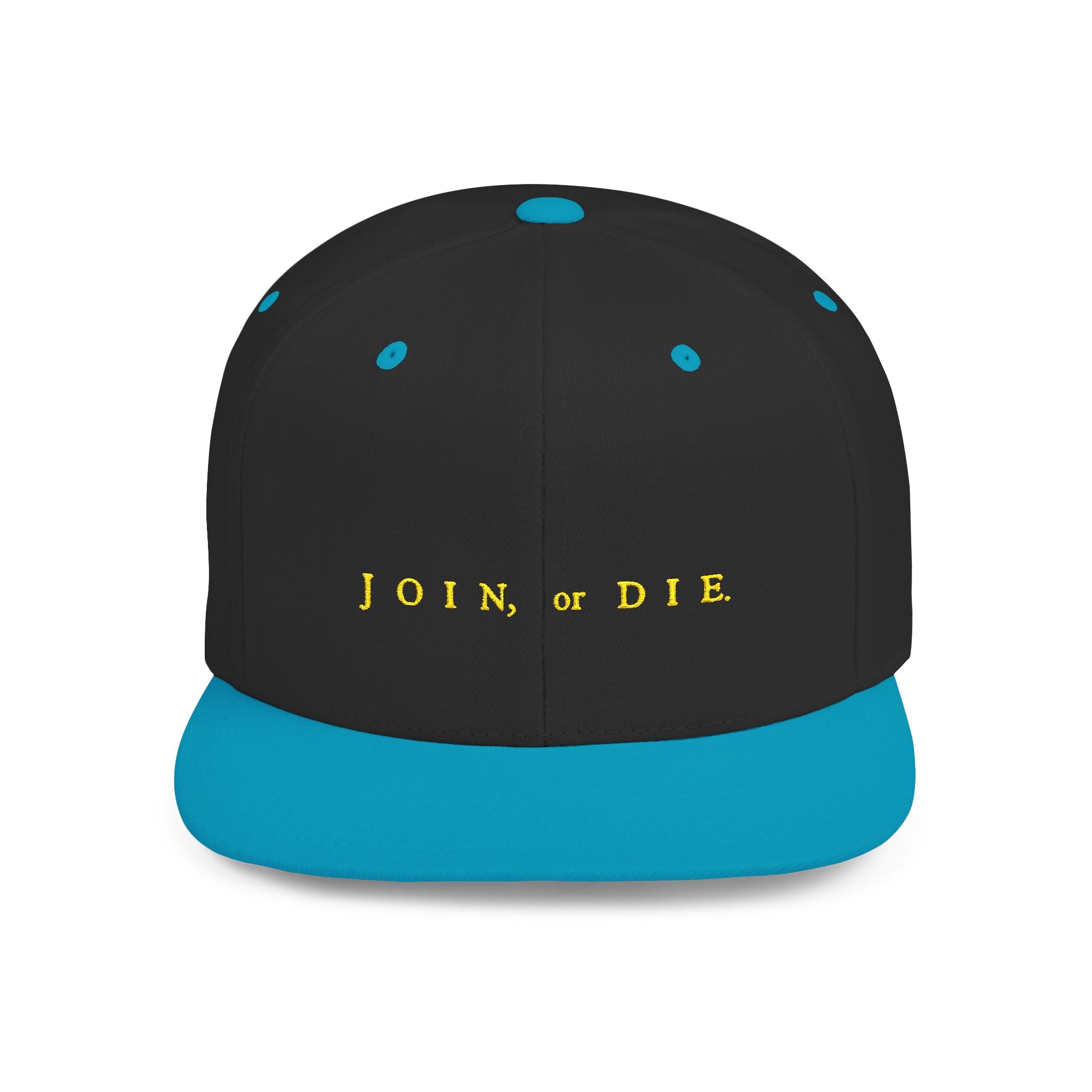 Join Or Die ~ Stylish Flat Bill Snapback Hat