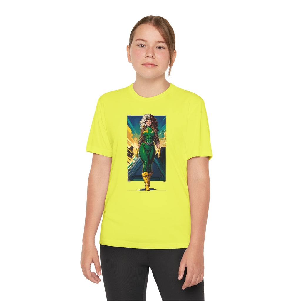 Superhero Youth T-Shirt Sports Graphic Tee, Cool Athletic Shirt for Kids