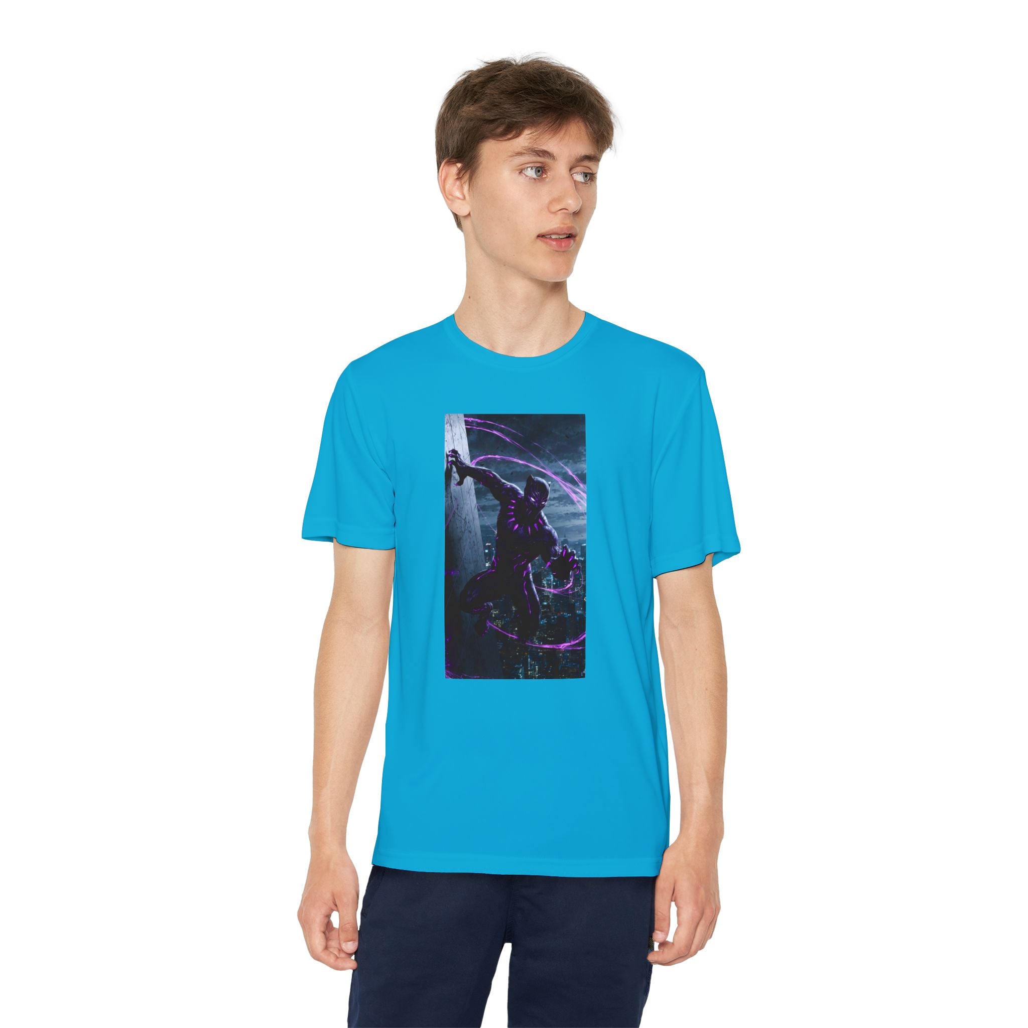 The Black Panther Superhero Marvel Patriotic, Kids Graphic T-Shirt, Boys Hero Top, Girls Comic Book Clothing, Birthday