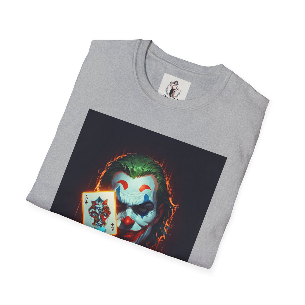 The Joker Superhero Marvel Unisex Softstyle T-Shirt, Comic Book Tee, Geeky Clothing, Cosplay Costume Top