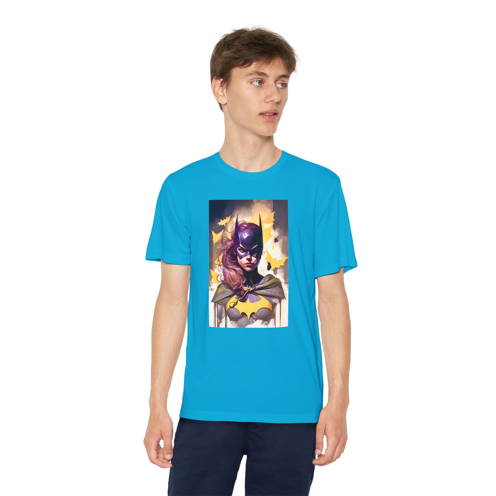 Superhero Youth T-Shirt Sports Graphic Tee, Cool Athletic Shirt for Kids