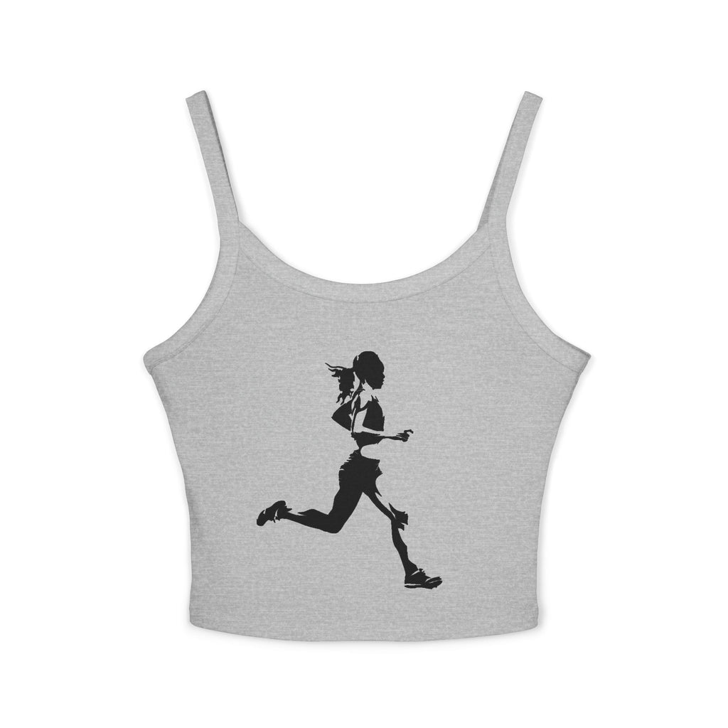 Running Woman Tank Top, Athletic Workout Top, Fitness Sleeveless Shirt, Jogging Muscle Tee, Exercise Gym Cami