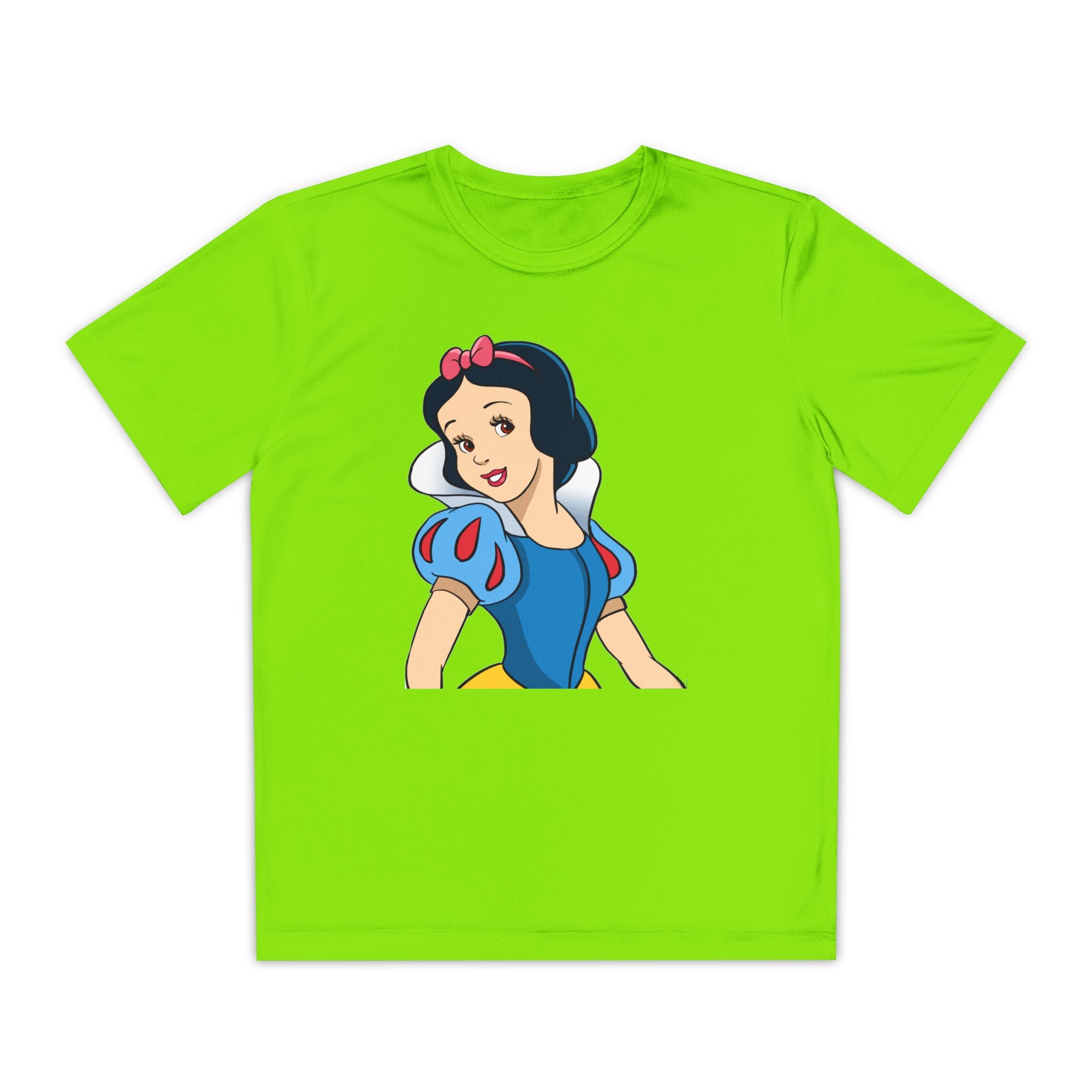 Snow White Youth T-Shirt Sports Graphic Tee, Cool Athletic Shirt for Kids, Perfect for Sports Events, Team Spirit