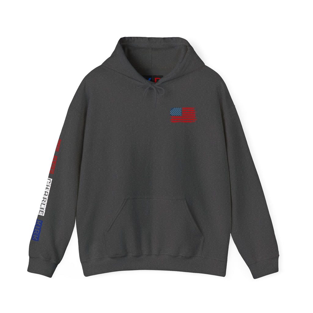 Charlie kirk Patriotic Hoodie Rebel Spirit Unisex Hoodie