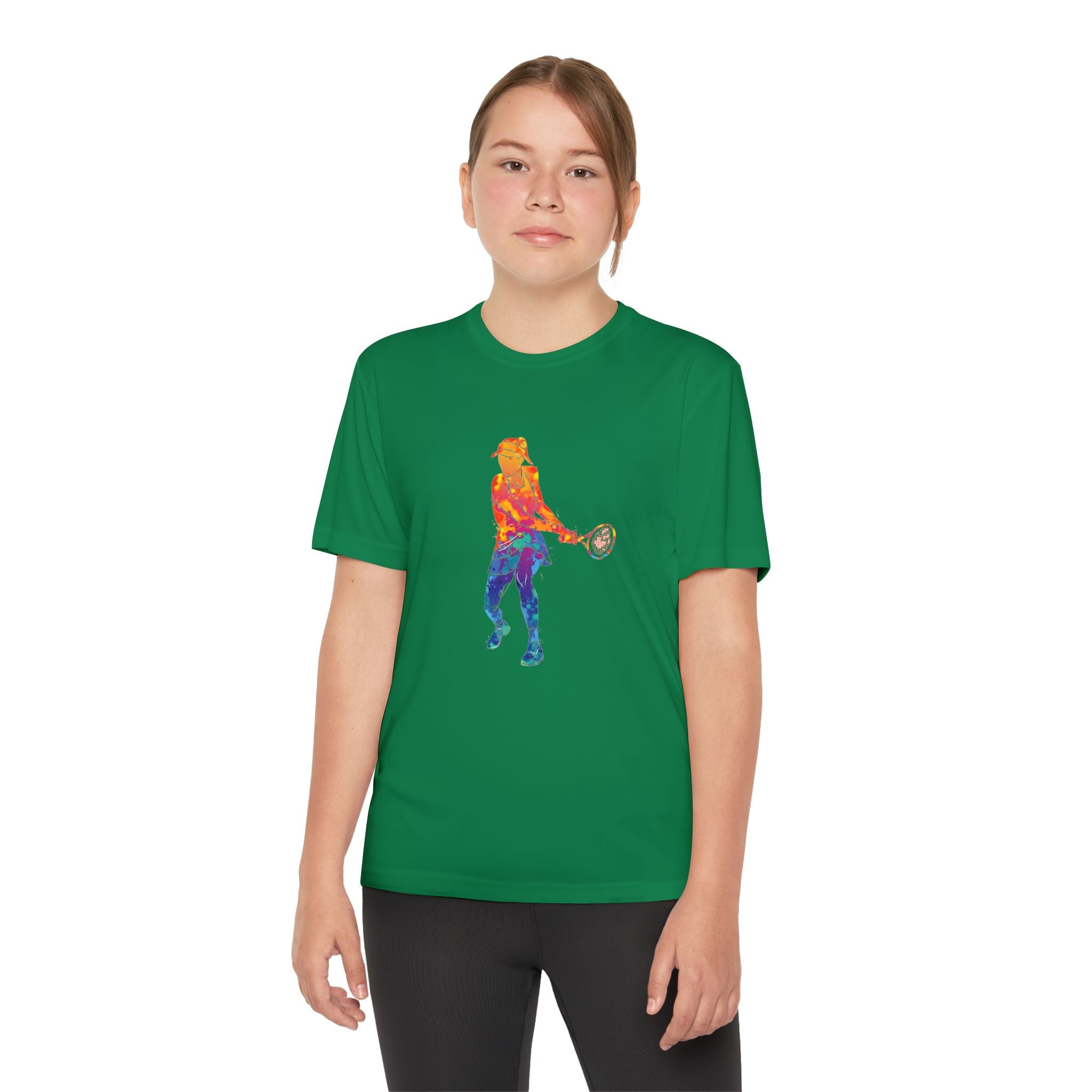 Tennis Youth Sports Graphic Tee, Cool Athletic Shirt for Kids, Perfect for Sports Events, Team Spirit, Birthday Gift, Summer Activities