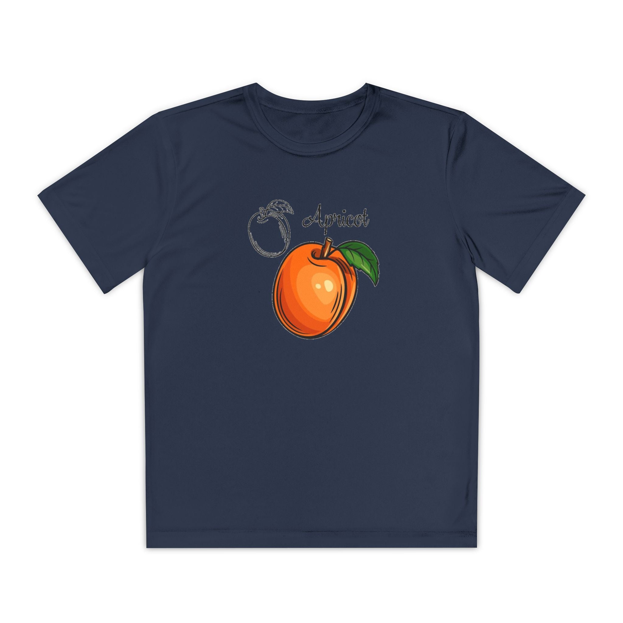 Apricot Youth T-Shirt Sports Graphic Tee, Cool Athletic Shirt for Kids, Perfect for Sports Events, Team Spirit