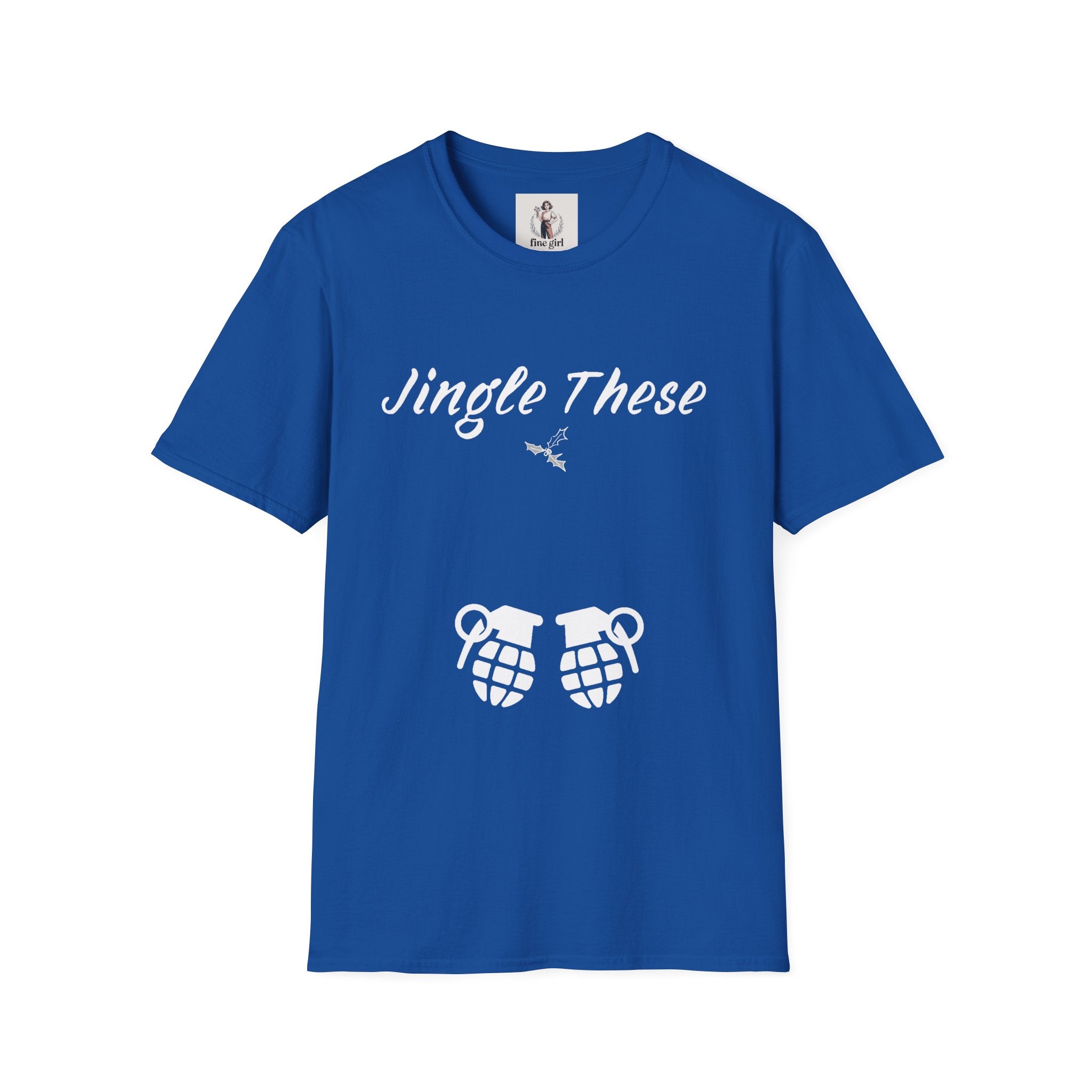 Jingle These Hand Grenades Christmas T-Shirt ~ Unisex Softstyle T-Shirt