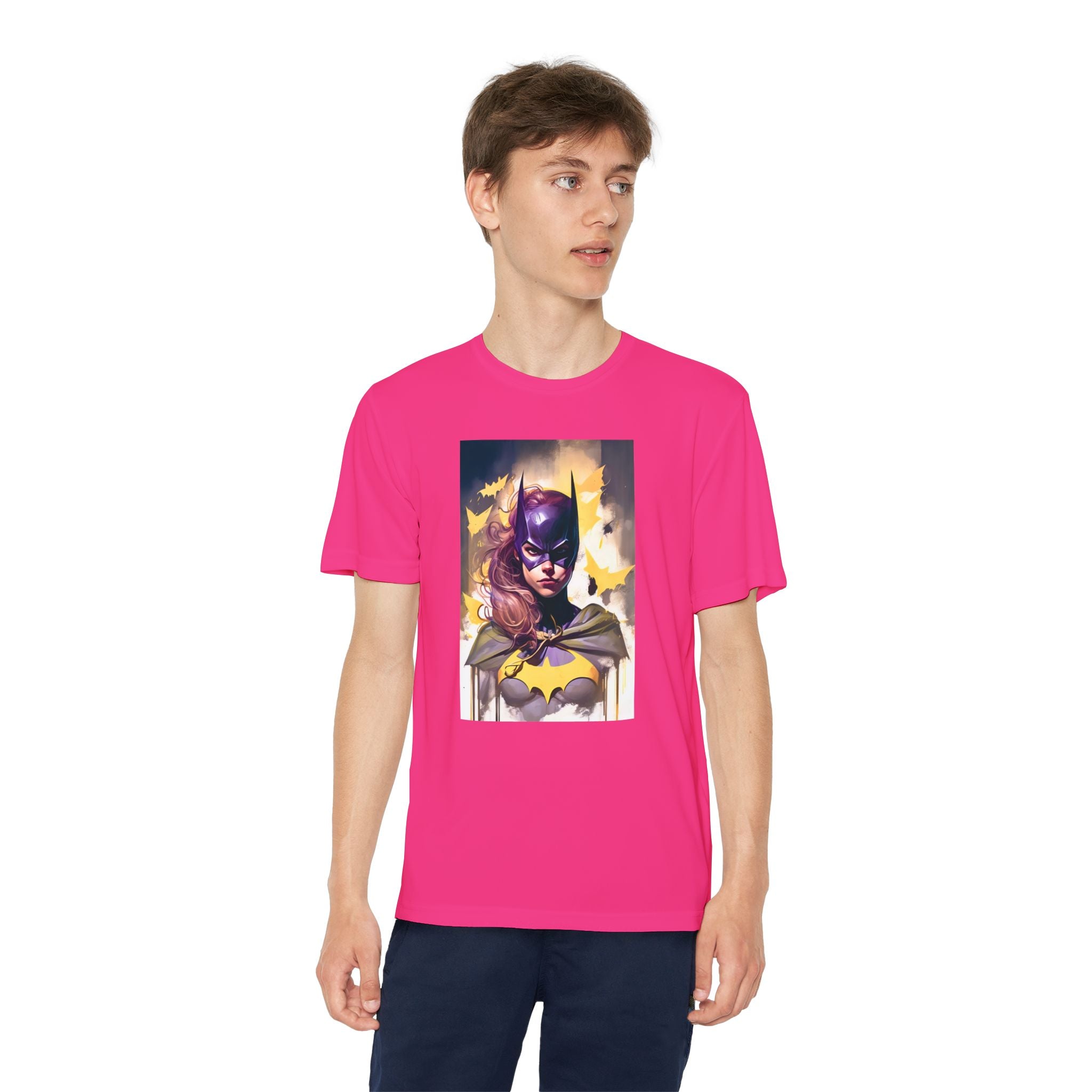 Superhero Youth T-Shirt Sports Graphic Tee, Cool Athletic Shirt for Kids