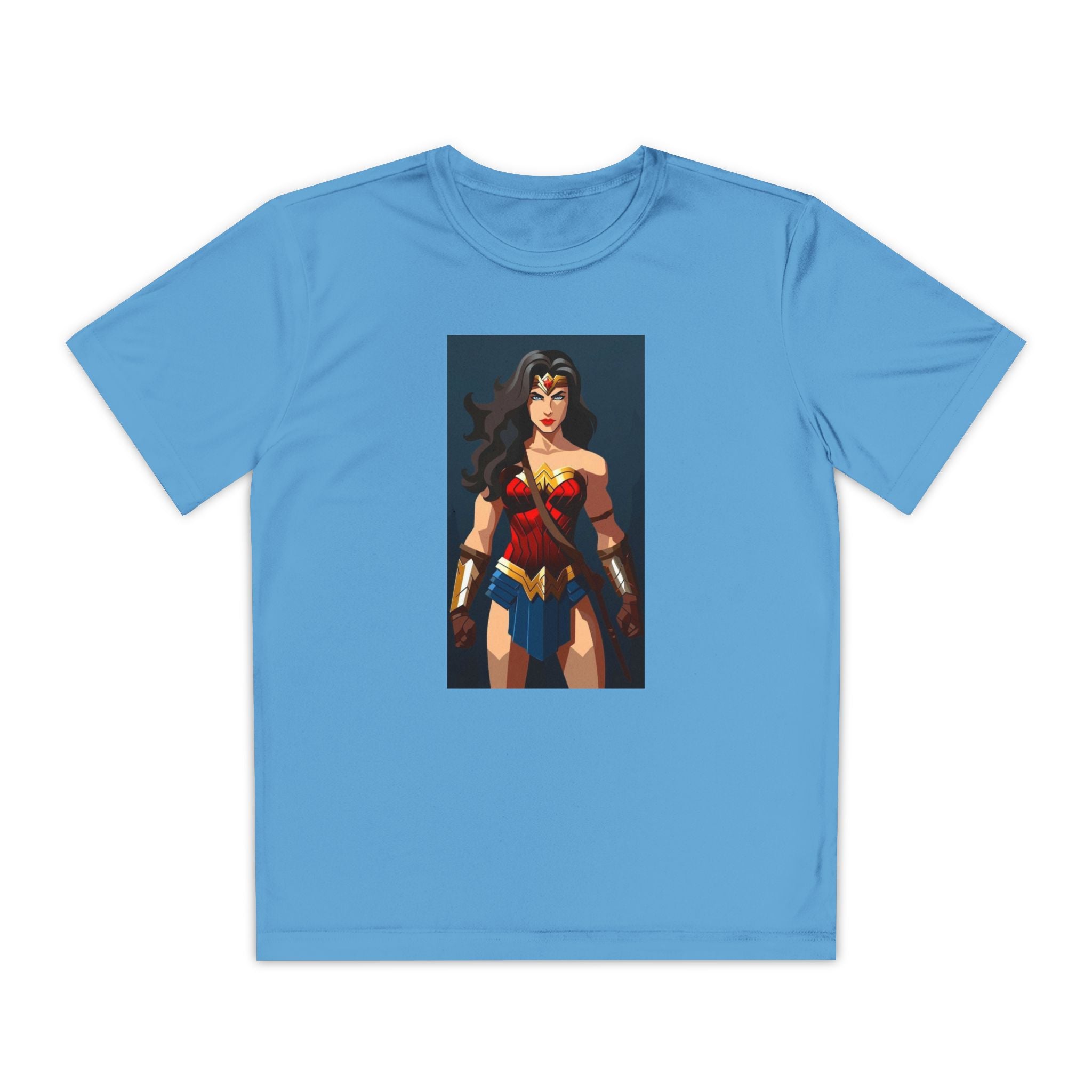Superhero Youth T-Shirt Sports Graphic Tee, Cool Athletic Shirt for Kids