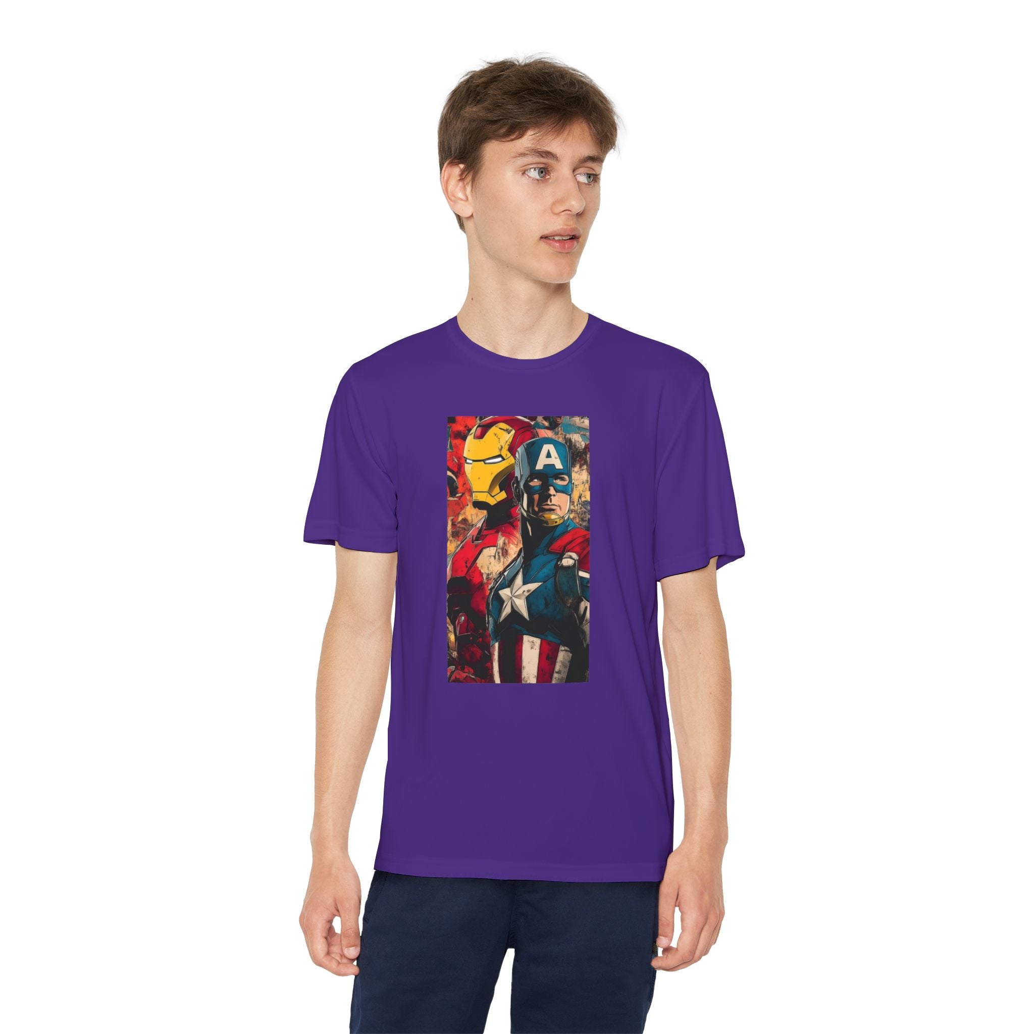 Advengers Youth T-Shirt Sports Graphic Tee, Cool Athletic Shirt for Kids, Perfect for Sports Events, Team Spirit