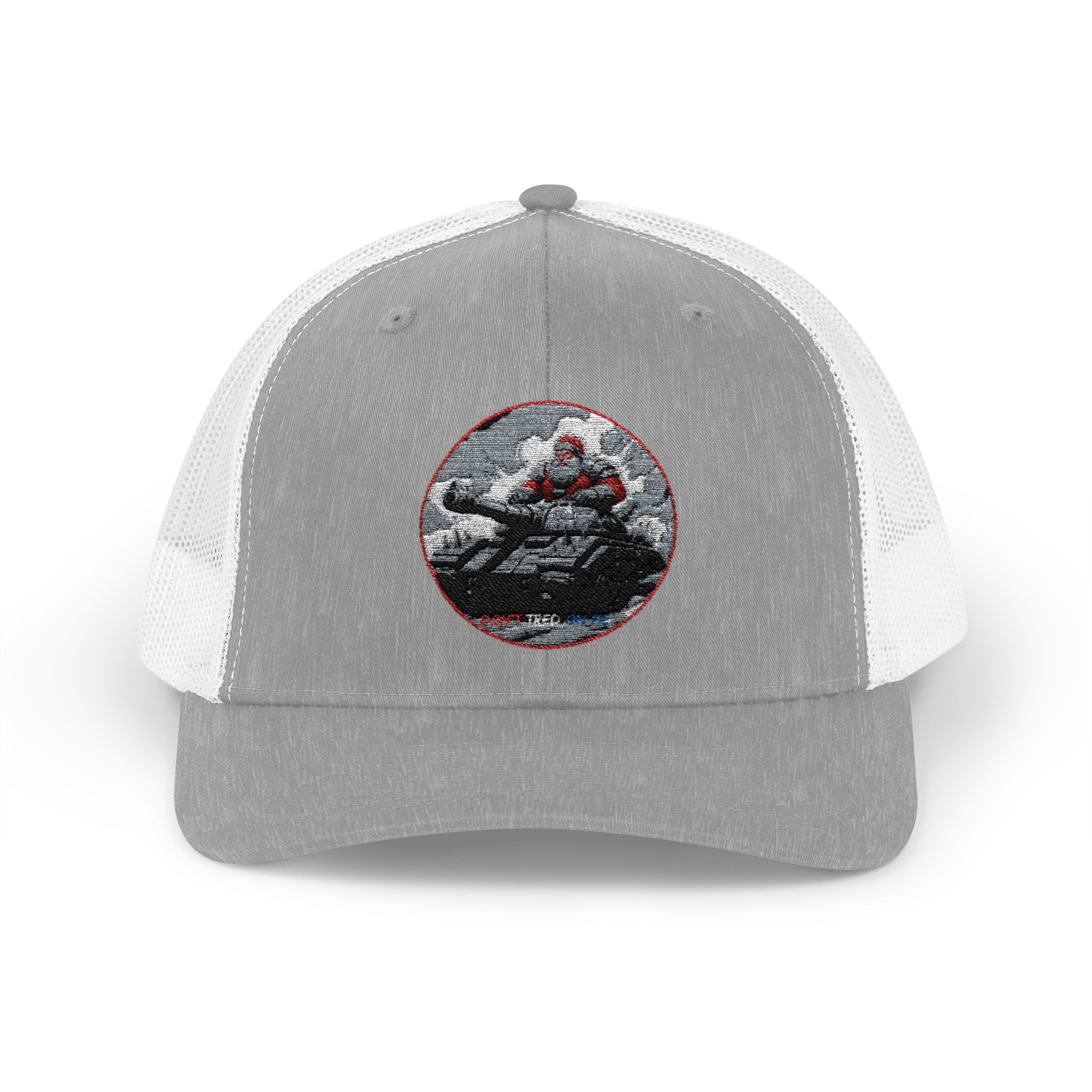 Santa Claus On A Tank Christmas Patriotic, Trucker Cap, Patriotic hat, Truckers Hat, Patriotic Accessories