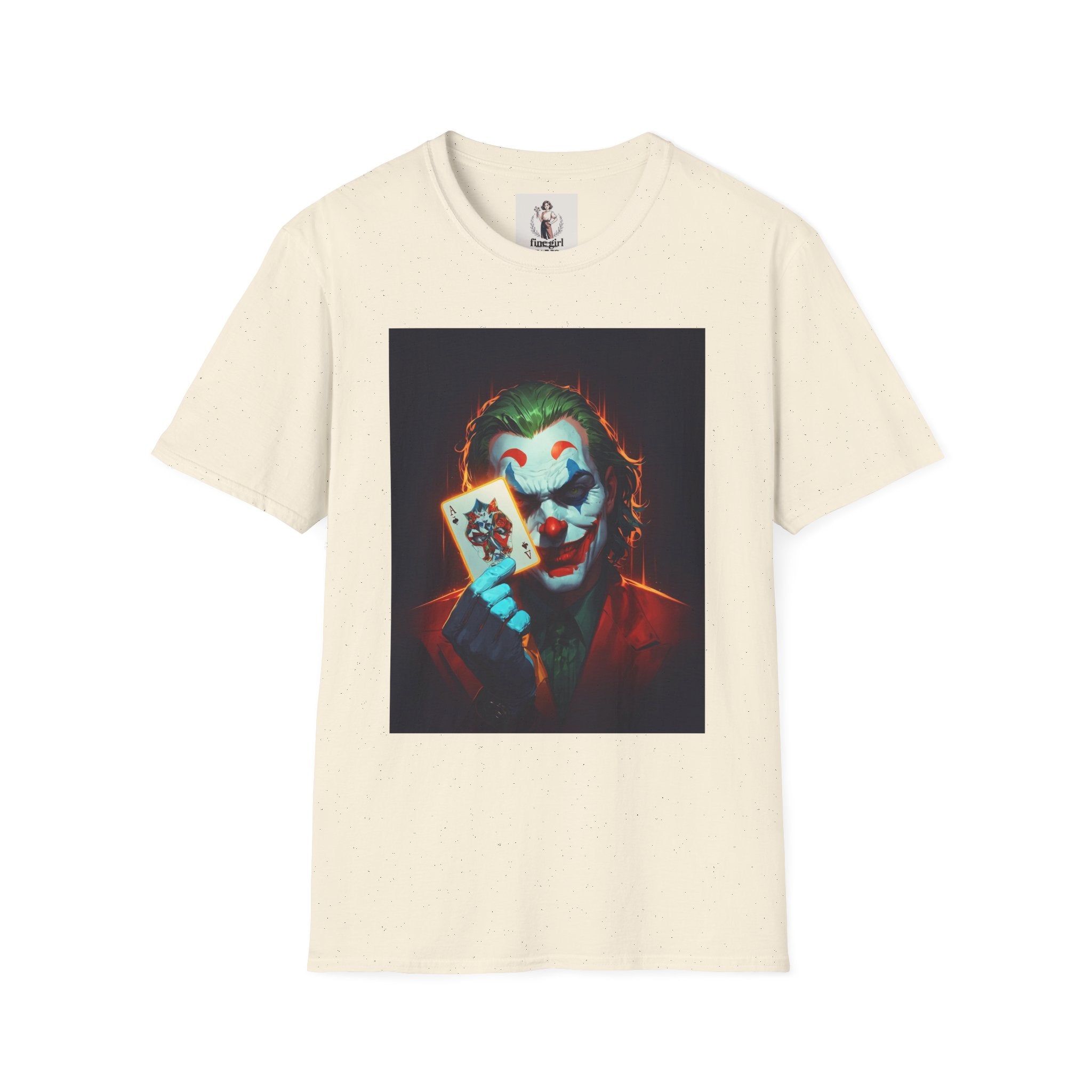 The Joker Superhero Marvel Unisex Softstyle T-Shirt, Comic Book Tee, Geeky Clothing, Cosplay Costume Top