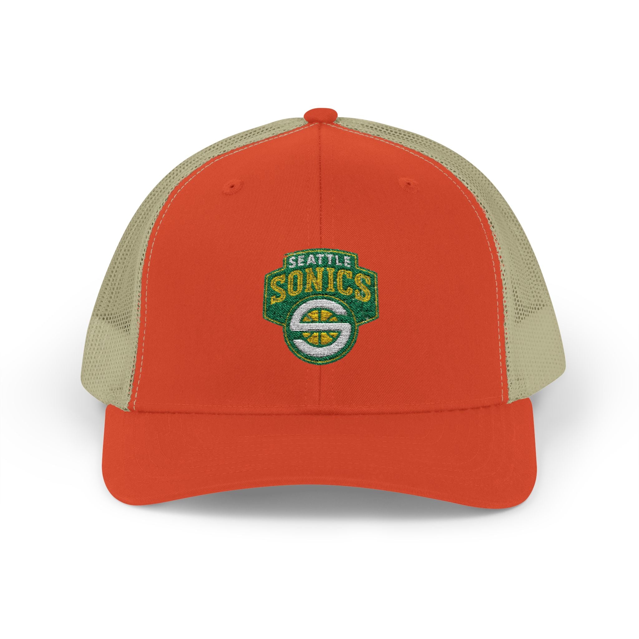 The Seattle SuperSonics Snapback Trucker Cap, American Flag Hat, Outdoor Cap, Casual Wear, Gift for Dad, 4th of July Apparel