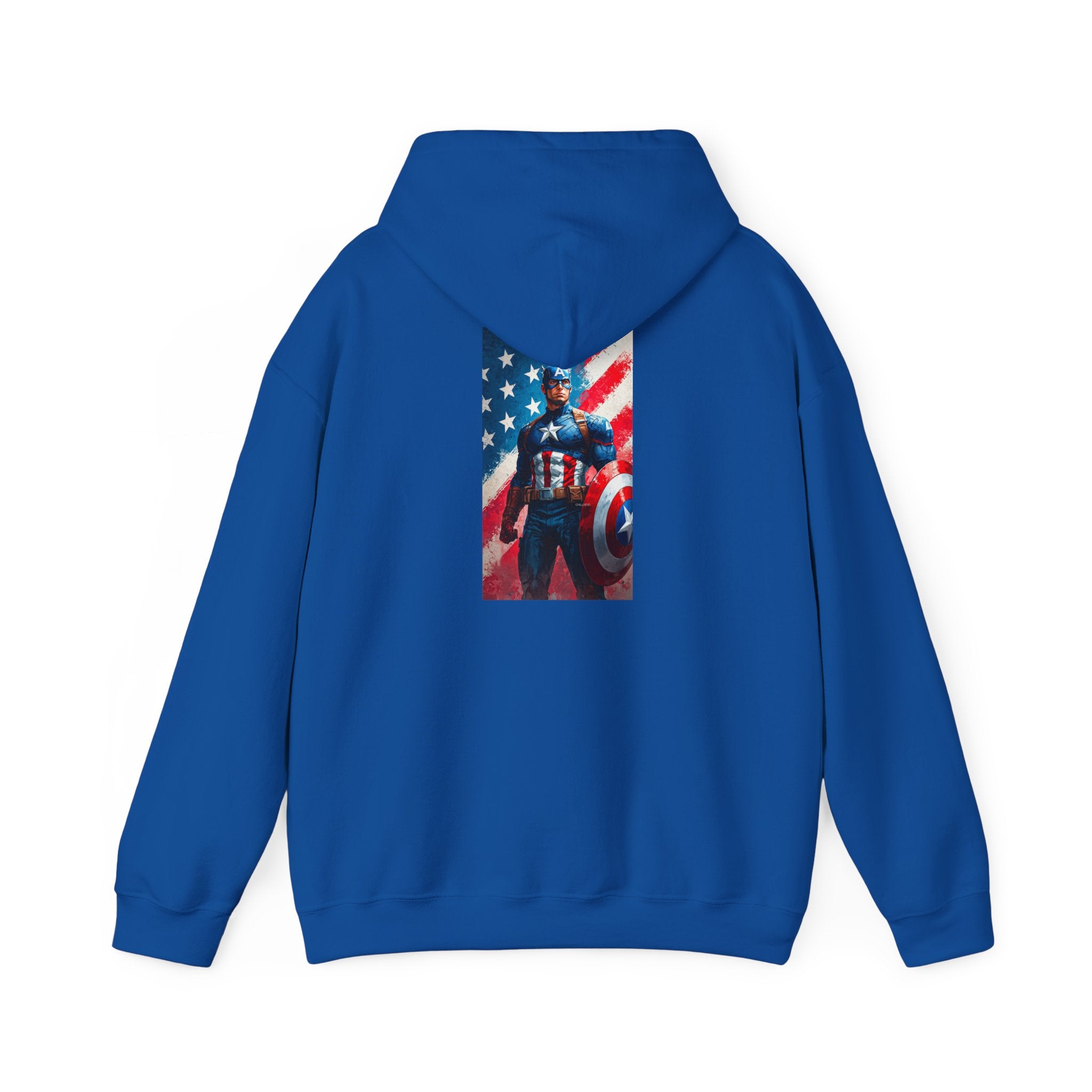 Hooded Sweatshirt - Captain America Design