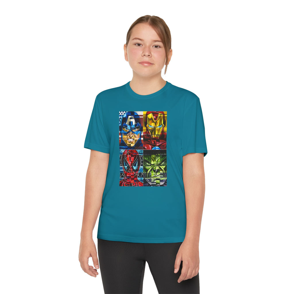 Advengers Youth T-Shirt Sports Graphic Tee, Cool Athletic Shirt for Kids, Perfect for Sports Events, Team Spirit