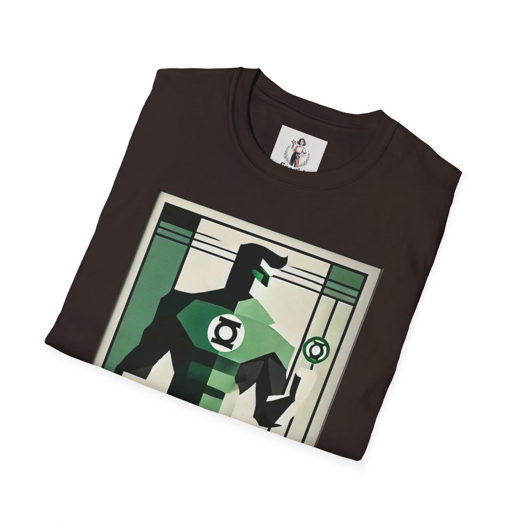 Green Lantern Superhero Marvel Unisex Softstyle T-Shirt, Comic Book Tee, Graphic Novel Shirt, Geeky Clothing, Cosplay Costume Top