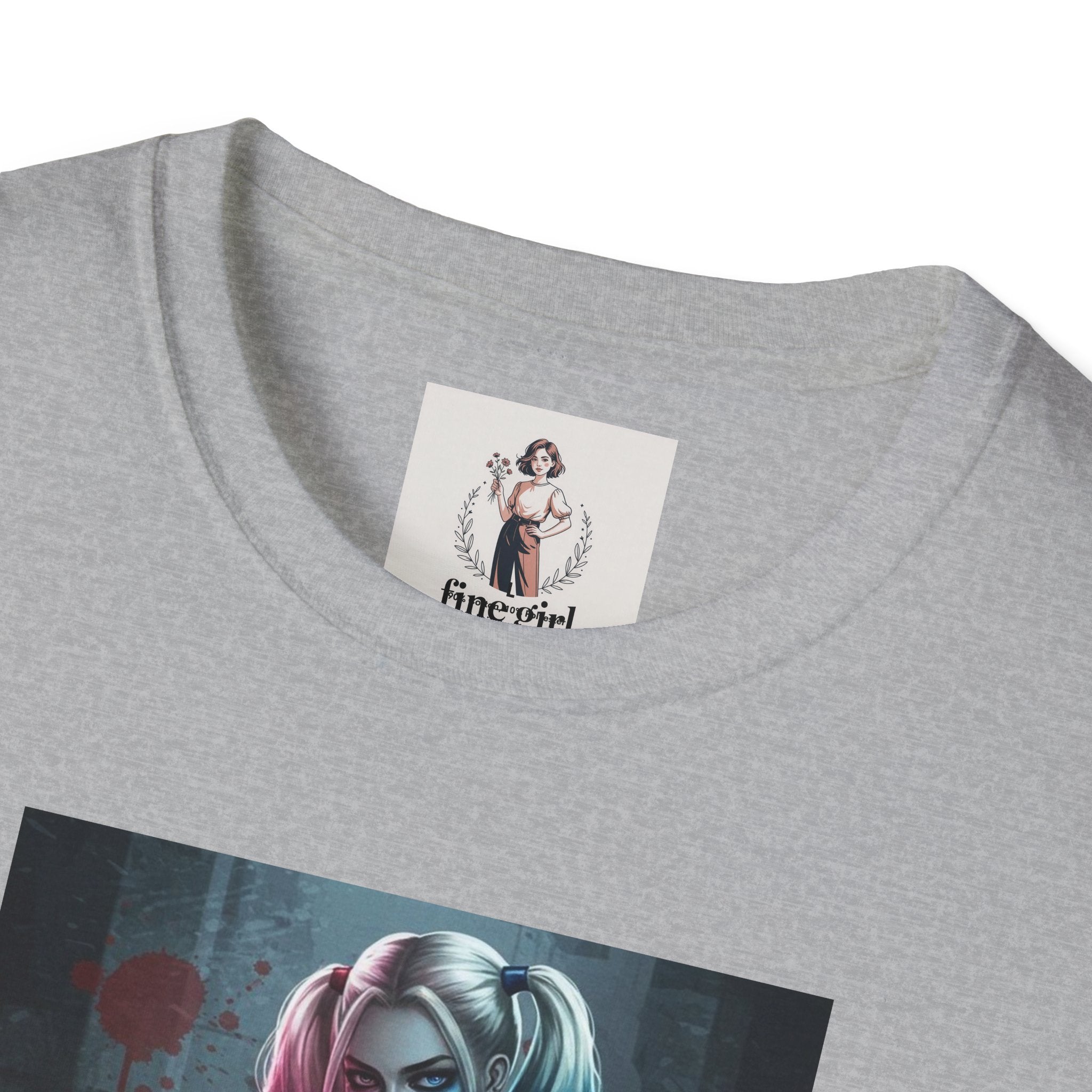 Haily Quinn Superhero Marvel Unisex Softstyle T-Shirt, Comic Book Tee, Graphic Novel Shirt, Geeky Clothing, Cosplay Costume Top