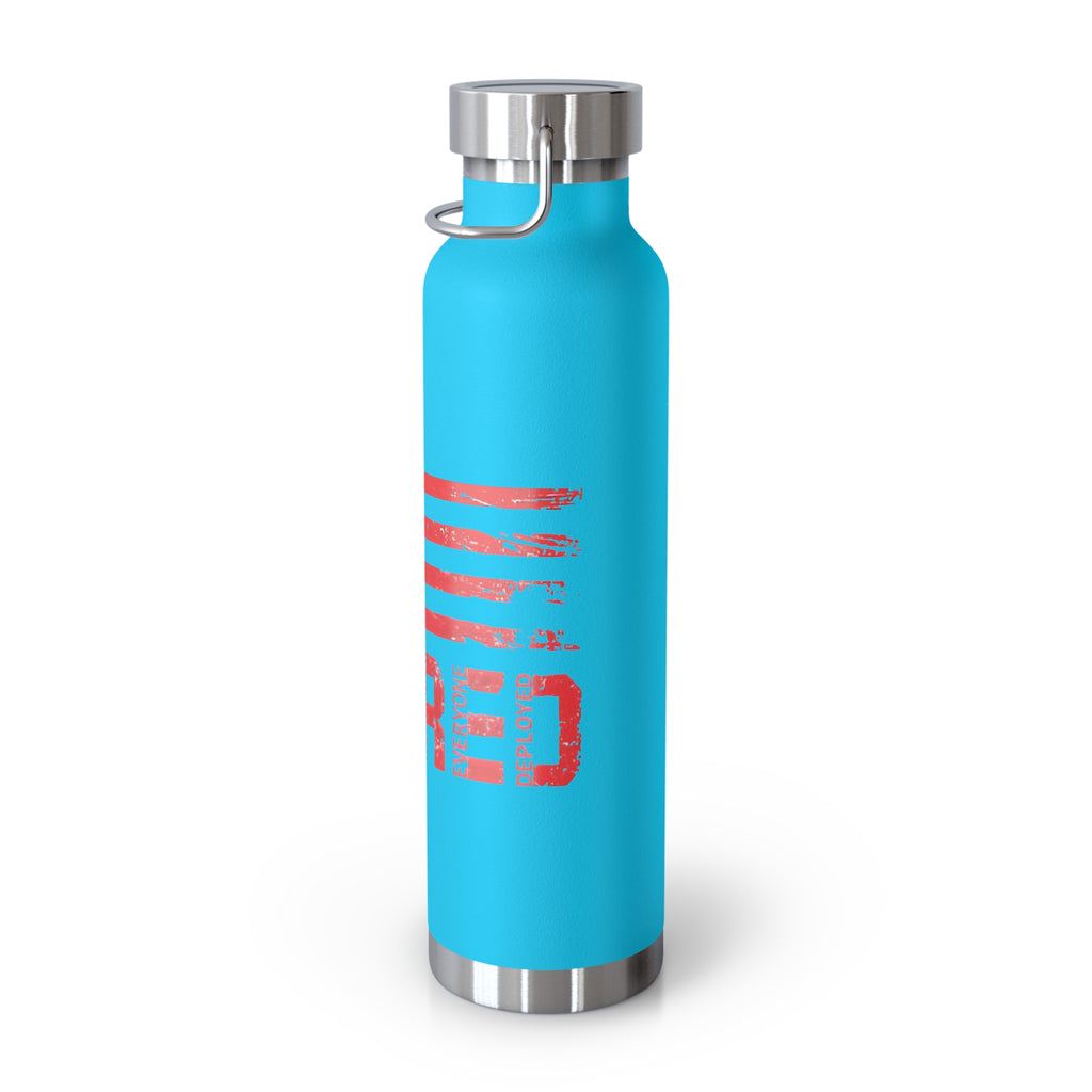 Red Friday Patriotic Copper Insulated Water Bottle