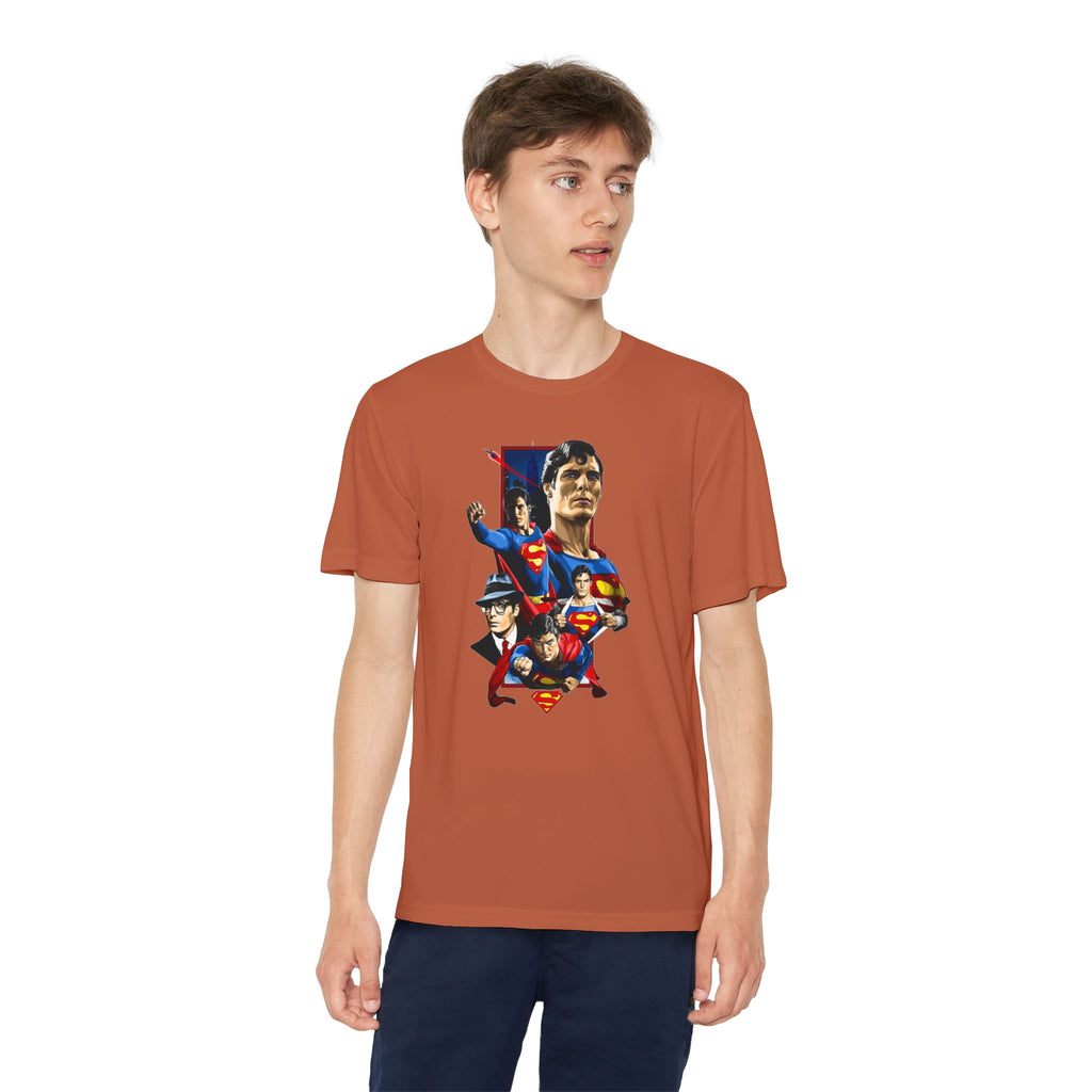 Superman Youth T-Shirt Sports Graphic Tee, Cool Athletic Shirt for Kids, Perfect for Sports Events, Team Spirit