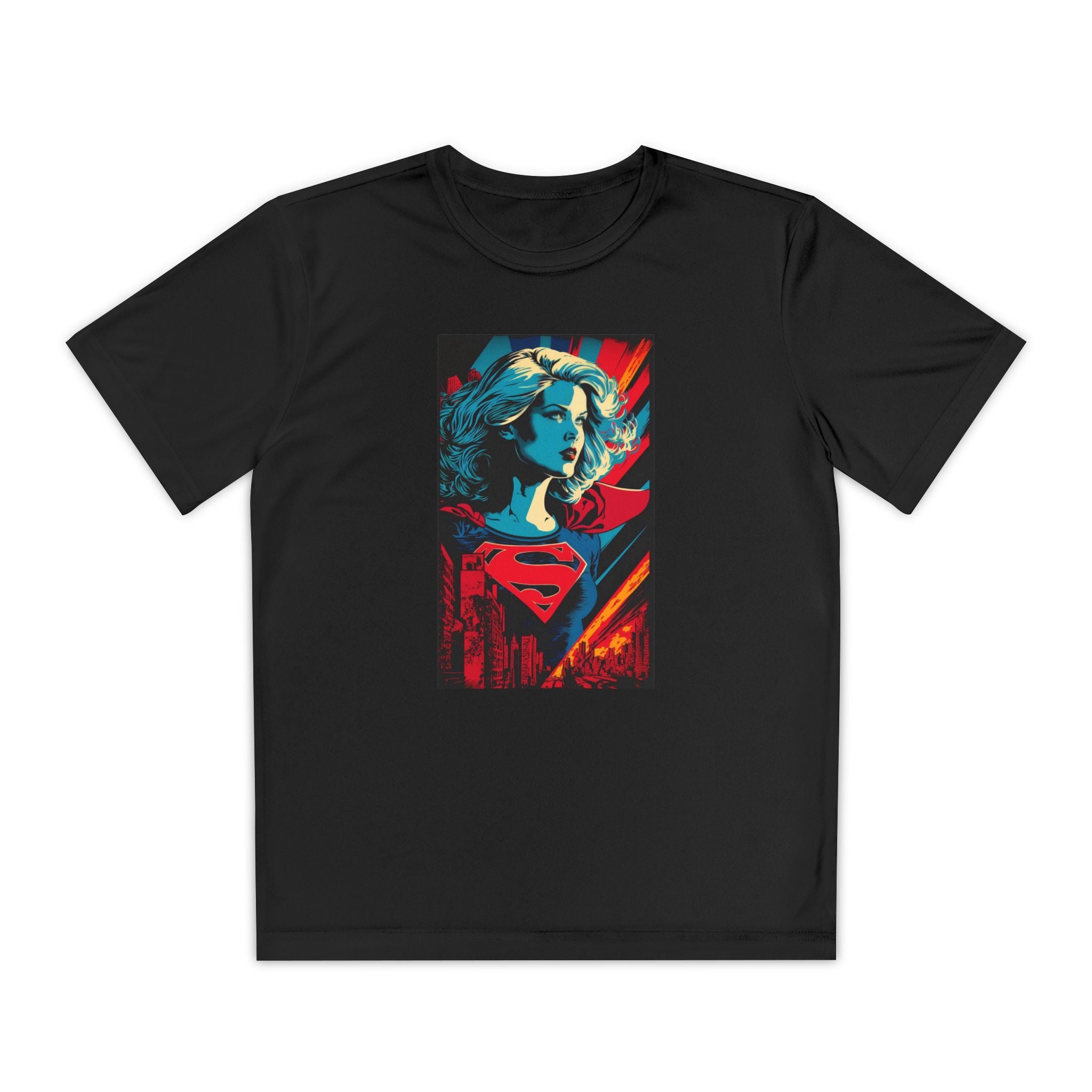 Superhero Youth T-Shirt Sports Graphic Tee, Cool Athletic Shirt for Kids