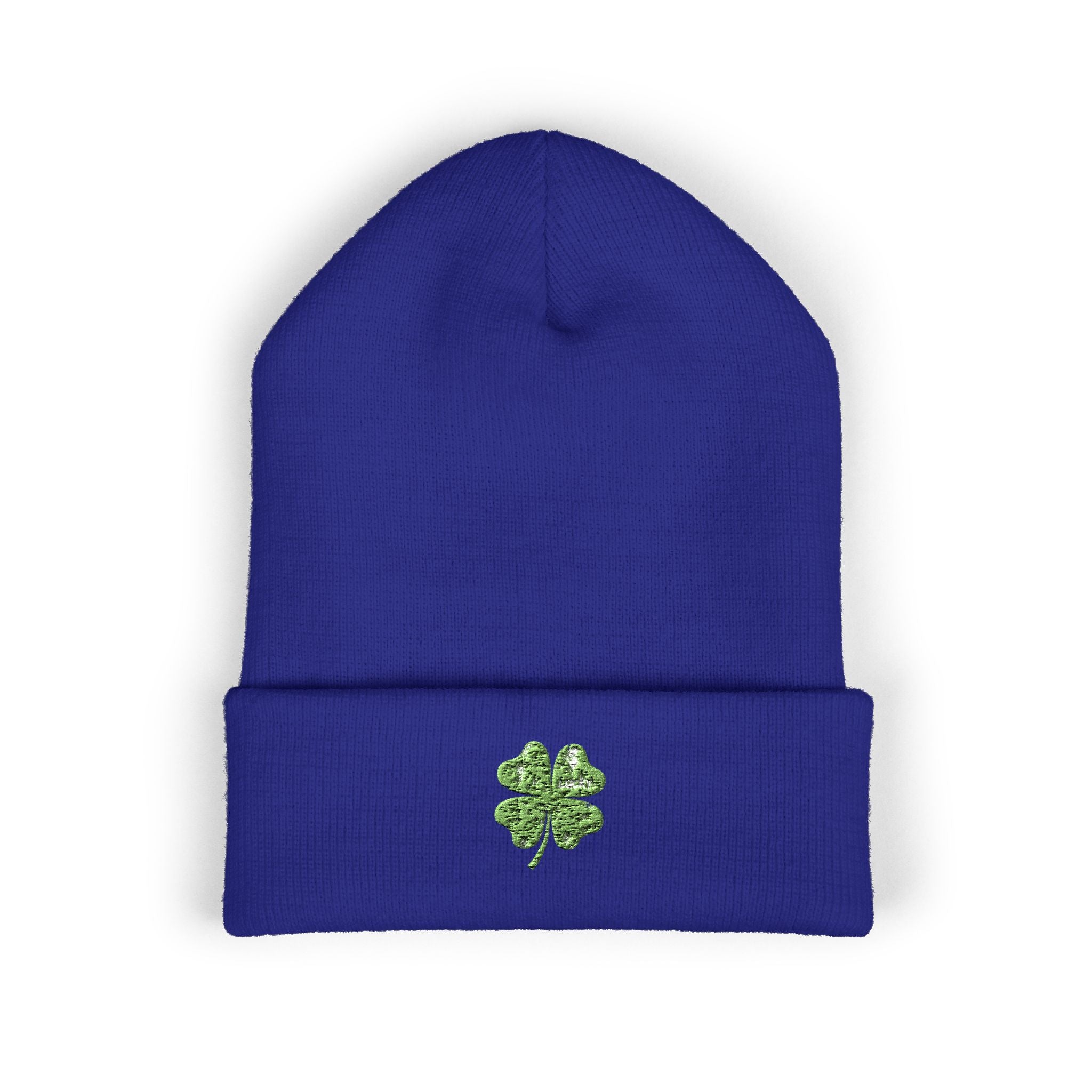 St. Patrick's Day 4-Leaf Clover Embroidered Beanie