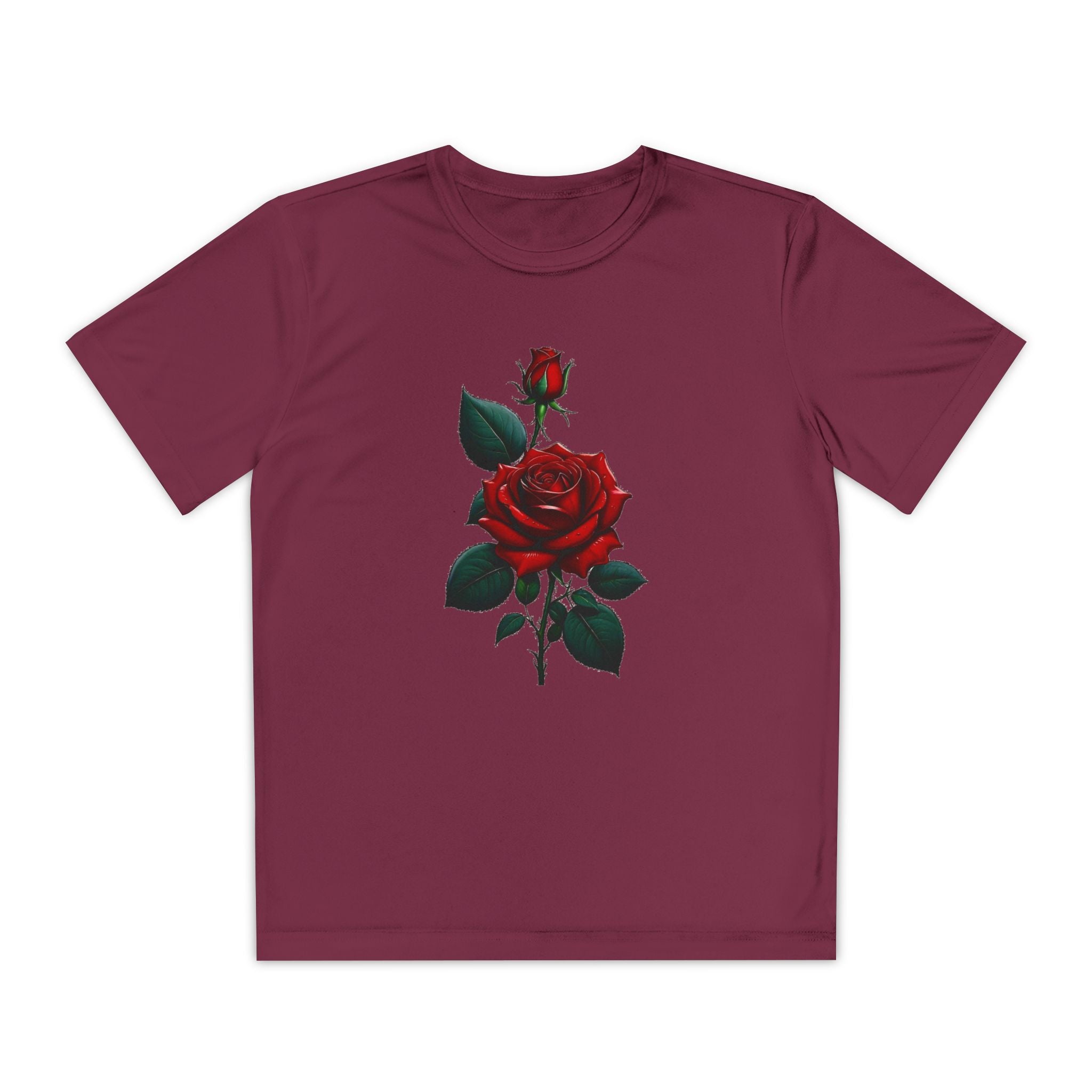 Flower Youth Tshirt, Girls Floral Tee, Kids Spring Shirt, Children's Botanical Top, Teen Blossom T-Shirt