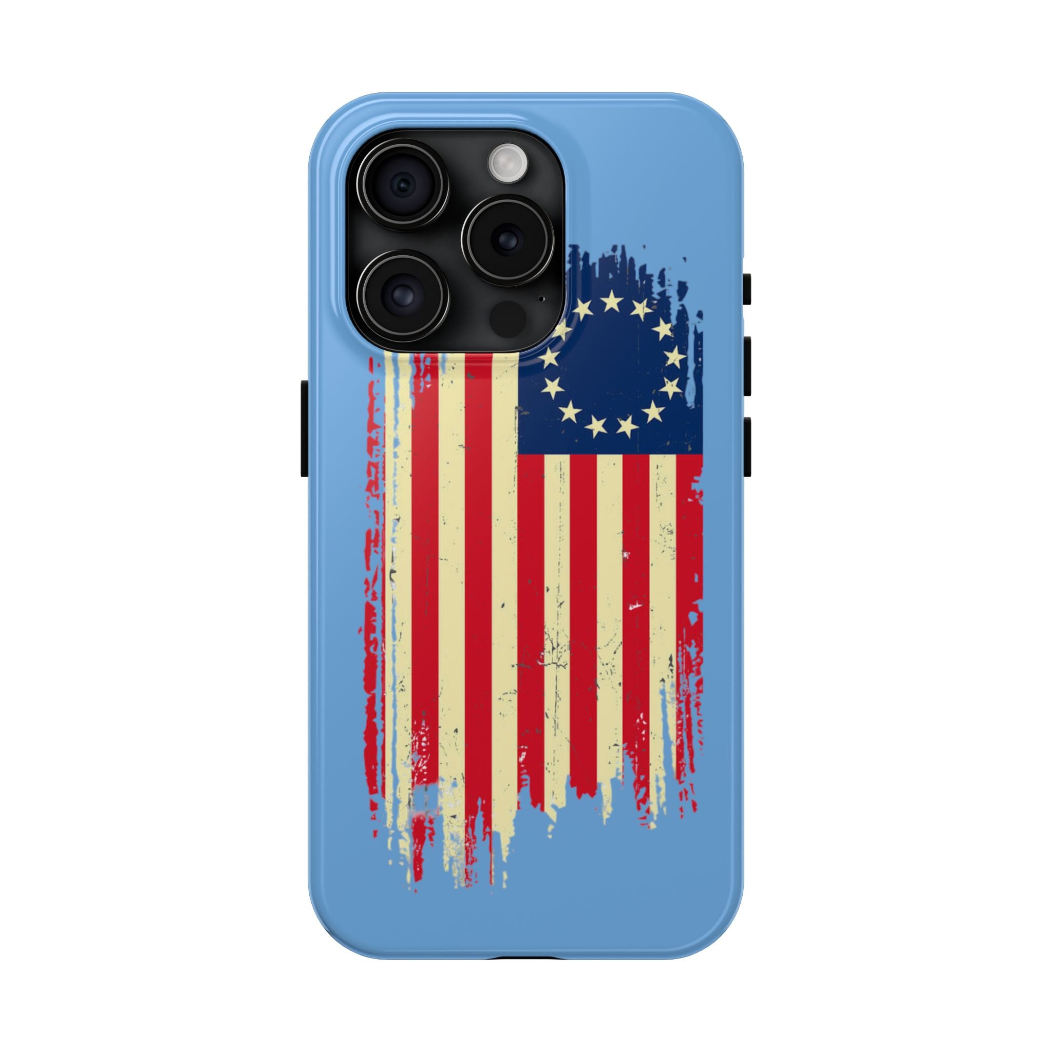 Patriotic Phone Cases with Vintage Flag Design, Tough Case for Independence Day, Memorial Day, 4th of July, Gift for Veterans, USA Pride