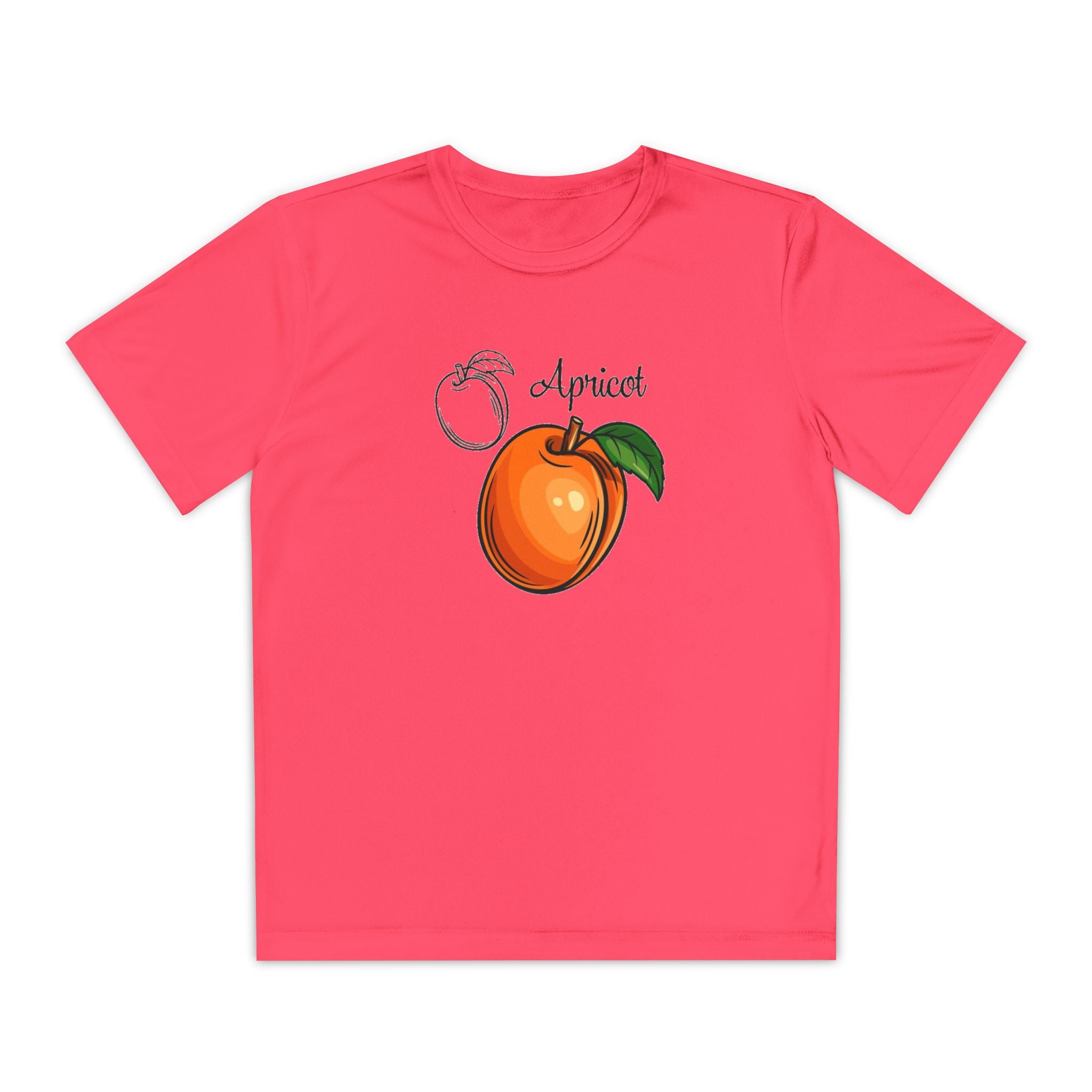 Apricot Youth T-Shirt Sports Graphic Tee, Cool Athletic Shirt for Kids, Perfect for Sports Events, Team Spirit