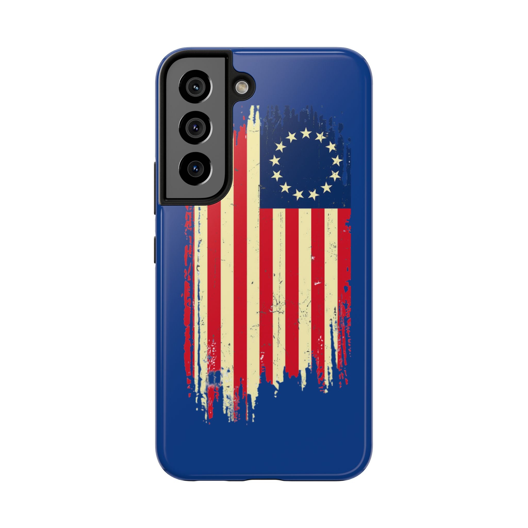 Patriotic Phone Cases with Vintage Flag Design, Tough Case for Independence Day, Memorial Day, 4th of July, Gift for Veterans, USA Pride