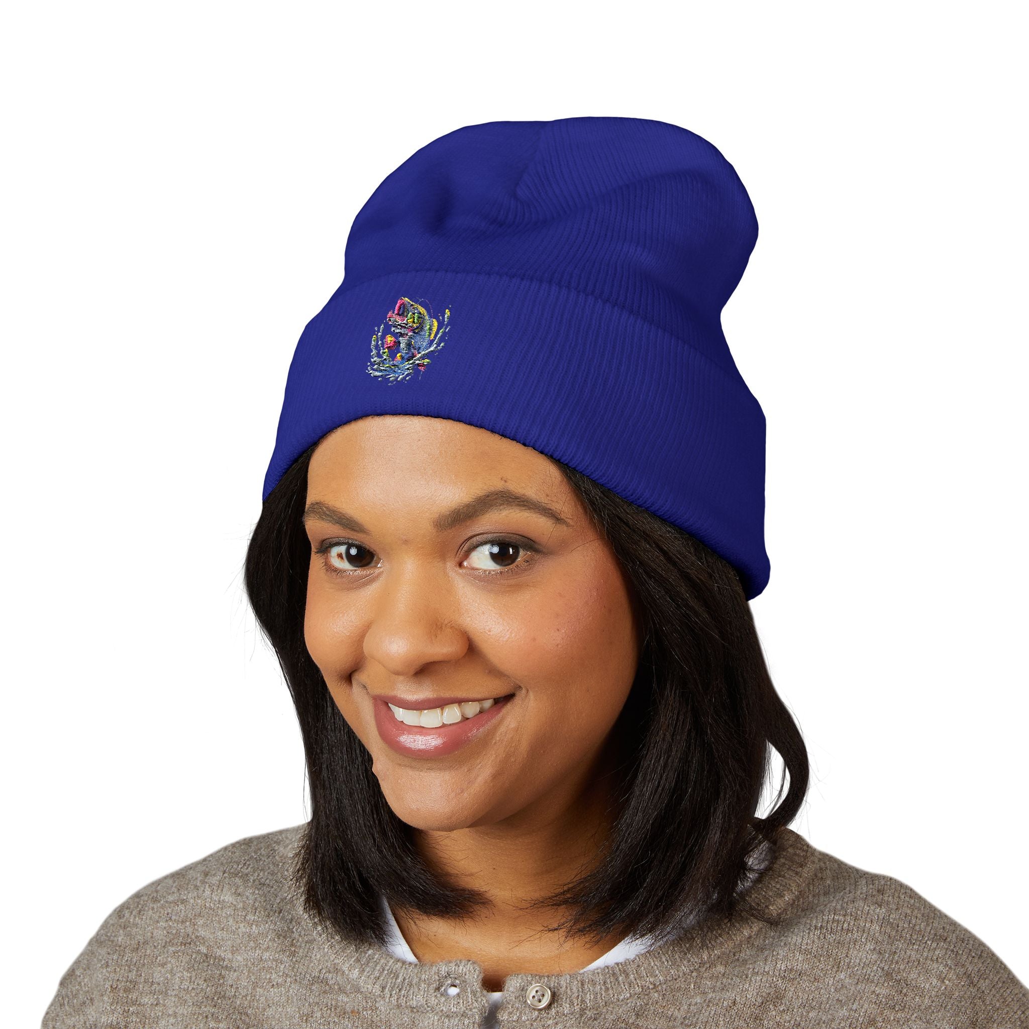 Embroidered Fishing Beanie, Fisherman Gift, Outdoor Apparel, Angler Hat, Fishing Enthusiast, Fishing Lover Gift